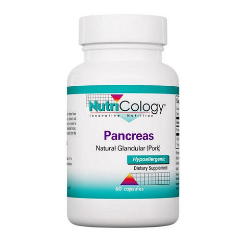 Nutricology/ Allergy Research Group, Pancreas Natural Glandular - Pork, 60 Caps Nutricology/ Allergy Research Group