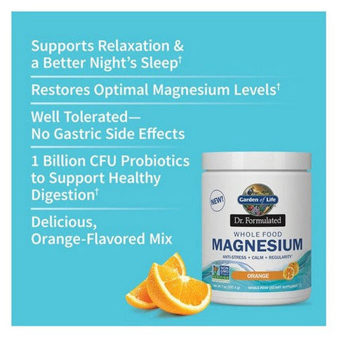 Garden of Life, Dr. Formulated Magnesium Powder, Orange, 7 Oz Garden of Life