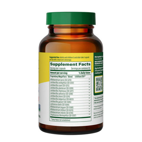 MegaFood, MegaFlora Kids Probiotic, 60 Caps MegaFood