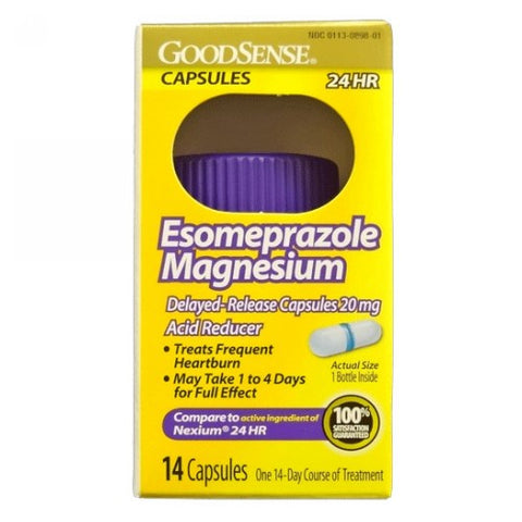 Good Sense, Esomeprazole Magnesium, 14 Delayed Release Capsules Good Sense