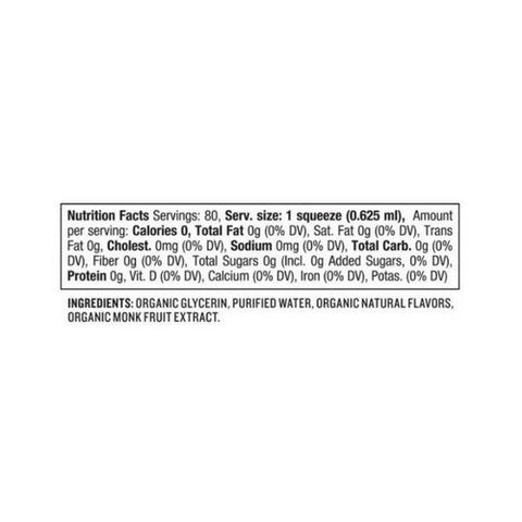 Sweetleaf Stevia, Organic Monk Fruit Sweetener Squeezable French Vanilla, 1.7 Oz