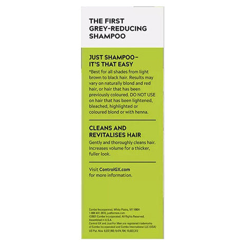 Just For Men, Control Gx Gradual Grey-Reducing Shampoo For Dark Shades, 4 Oz Just For Men