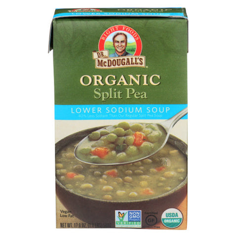 Dr. Mcdougall's, Organic Split Pea Soup, 17.6 Oz(Case Of 6) Dr. Mcdougall's