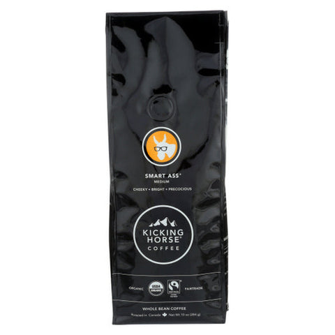 Kicking Horse, Coffee  Whole Bean  Smart Ass, 10 Oz(Case Of 6) Kicking Horse