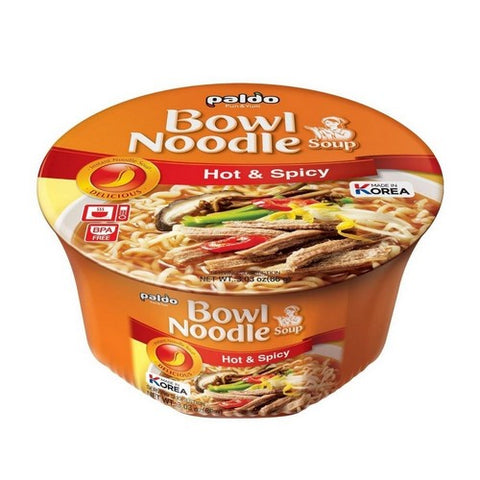 Noodle Bowl Hot And Spicy 3.03 Oz(Case Of 12) by Paldo