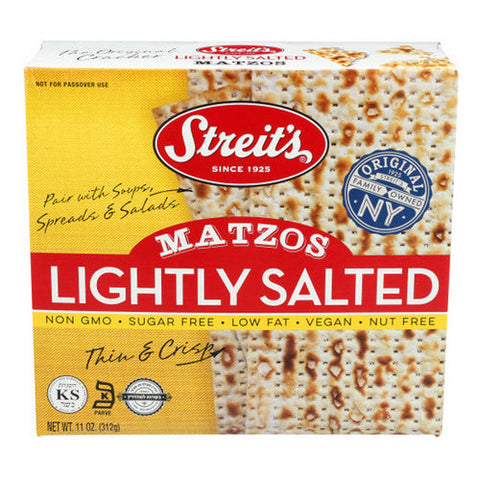 Streits, Matzos Lightly Salted, 11 Oz(Case Of 12) Streits