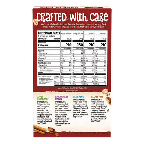 Natures Path, Organic Instant Oatmeal Variety Pack, 14 Oz(Case Of 6) Natures Path