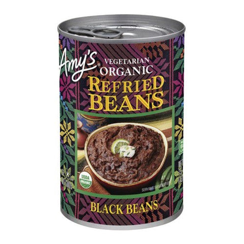 Amys, Organic Refried Black Beans, 15.4 Oz(Case Of 12) Amys