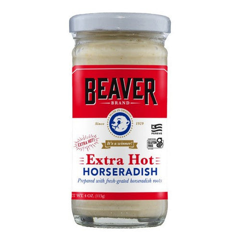 Beaver, Horseradish Extra Hot, 4 Oz(Case Of 12) Beaver