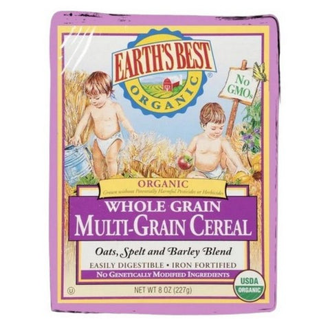 Earth's Best, Organic Whole Grain Multi Grain Baby Cereal, 8 Oz(Case Of 12) Earth's Best