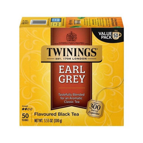 Twinings Tea, Tea Earl Grey, 50 Bags(Case Of 6) Twinings Tea