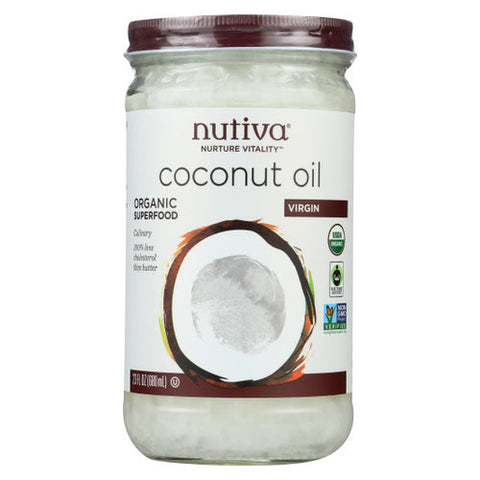 Nutiva, ExtraV Irgin Coconut Oil, Case of 6 X 23 Oz Nutiva