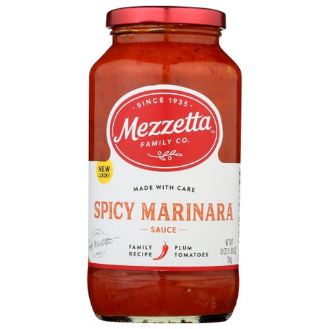 Mezzetta, Sauce Psta Spcy Mrnra Nv, Case of 6 X 25 Oz Mezzetta