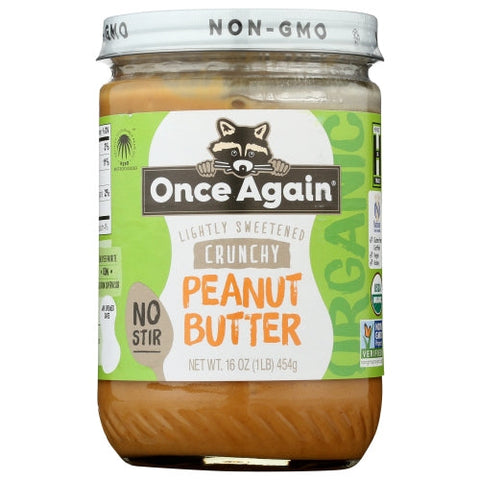 Once Again, Peanut Butter Crunchy, 16 Oz(Case Of 6) Once Again