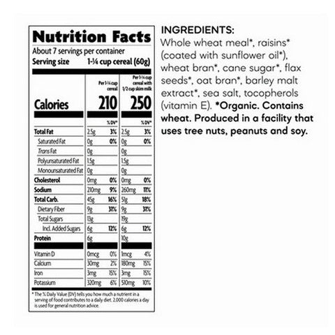 Natures Path, Organic Flax Plus Raisin Bran, 14 Oz(Case Of 12) Natures Path