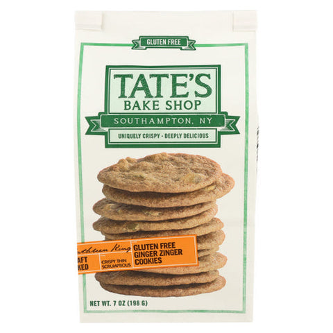 Tates, Gluten Free Ginger Zinger Cookies, 7 Oz(Case Of 6) Tates