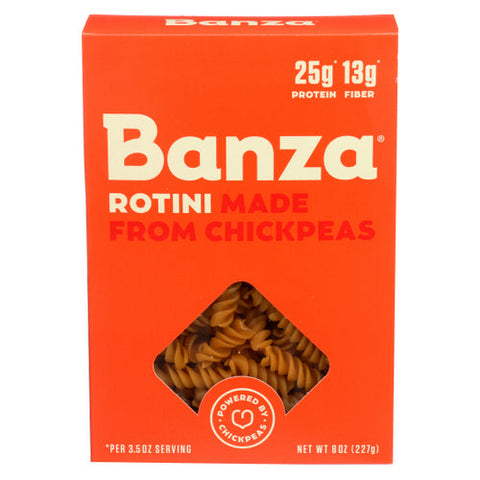 Banza, Gluten Free Chickpea Rotini, 8 Oz(Case Of 6) Banza