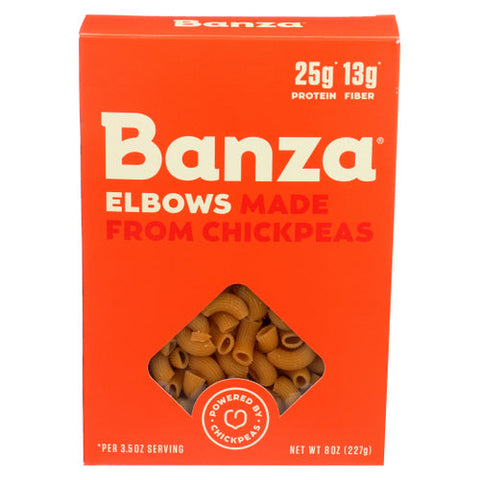 Banza, Elbows Chickpea Pasta, 8 Oz(Case Of 6) Banza