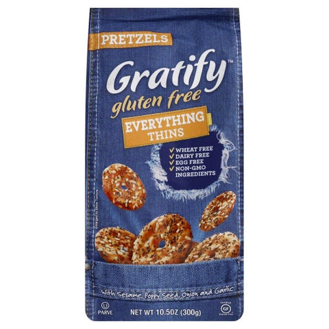 Gratify, Prtzl Evertyhing Thins Gf, 10.5 Oz(Case Of 6) Gratify