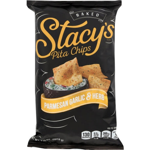 Stacys Pita Chip, Pita Lg Prmsn Garlic, 7.33 Oz(Case Of 12) Stacys Pita Chip