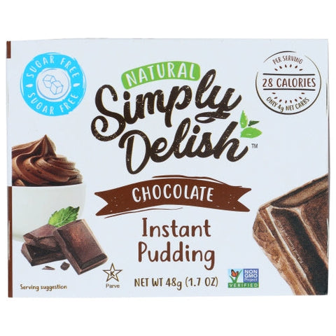 Simply Delish, Mix Pddng Pie Choc Nsgr, 1.7 Oz(Case Of 6) Simply Delish
