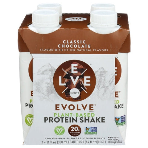 Evolve, Meal Rplc Rtd Chclt 4Pk, 44 Oz(Case Of 3) Evolve