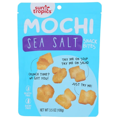 Sun Tropics, Snack Bites Mochi Sea Salt, 3.5 Oz(Case Of 12) Sun Tropics