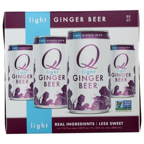 Q Tonic, Mixer Ginger Beer Lte 4Pk, 30 Oz(Case Of 6) Q Tonic