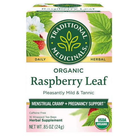 Traditional Medicinals, Organic Raspberry Leaf Tea, 16 Bags Traditional Medicinals