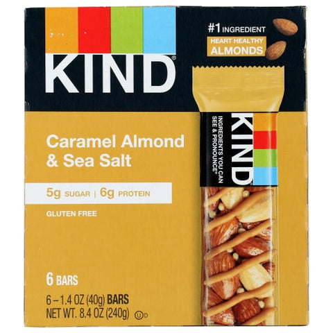 Kind Fruit & Nut Bars, Bar Crml Almnd Ssalt, 8.4 Oz(Case Of 10) Kind Fruit & Nut Bars