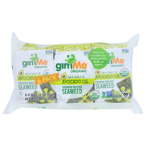 Gimme, Seaweed Ssalt Avo Oil 6Pk, 0.95 Oz(Case Of 8) Gimme
