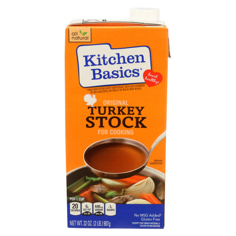 Kitchen Basics, All Natural Turkey Stock, Case of 12 X 32 Oz Kitchen Basics