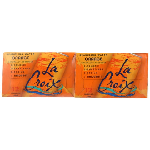 Wtr Spark Orange 12Pk 12Z Case of 2 X 144 Oz by La Croix