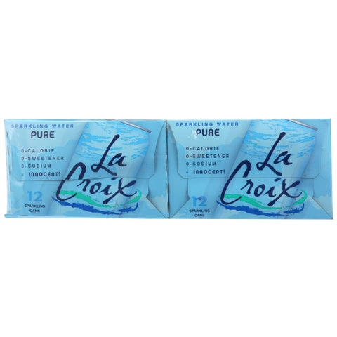 Wtr Spark Pure 12Pk 12Z Case of 2 X 144 Oz by La Croix