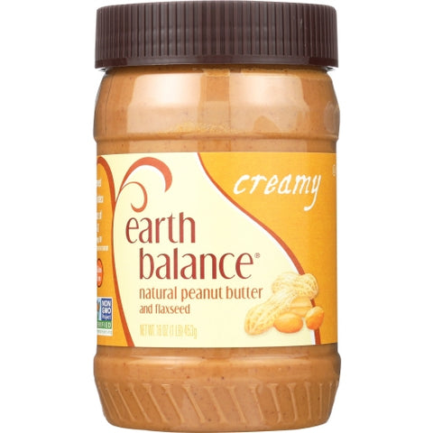 Earth Balance, Peanut Bttr Crmy Ntrl, Case of 12 X 16 Oz Earth Balance