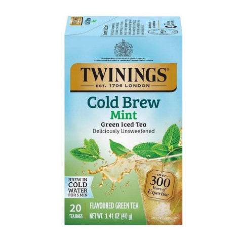 Twinings Tea, Tea Cold Brw Grn Mint, 20 Bags(Case Of 6)