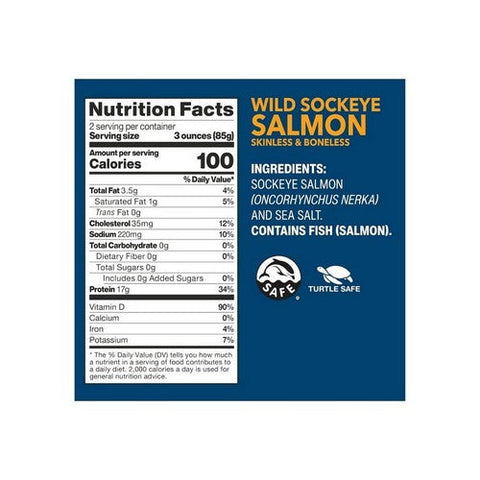 Wild Planet, Sockeye Wild Salmon, 6 Oz(Case Of 12) Wild Planet