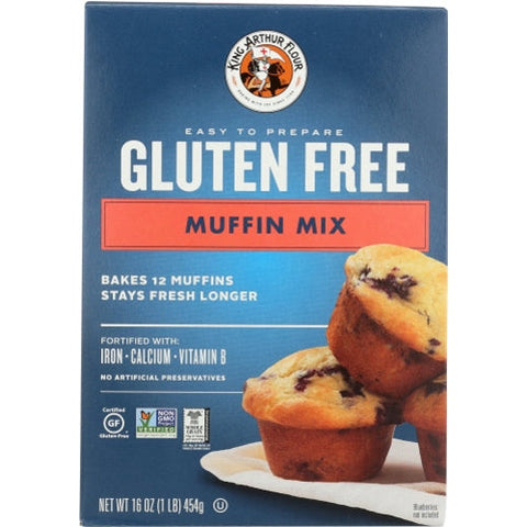 King Arthur, Mix Muffin Gf, Case of 6 X 16 Oz King Arthur