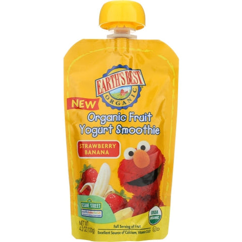 Earth's Best, Smoothie Strwbry Ban, 4.22 Oz(Case Of 12) Earth's Best