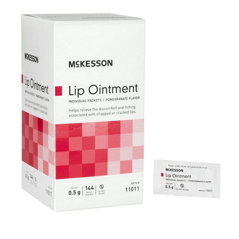 McKesson, Lip Balm Individual Packet, 0.5 Grams, Box Of 144 McKesson