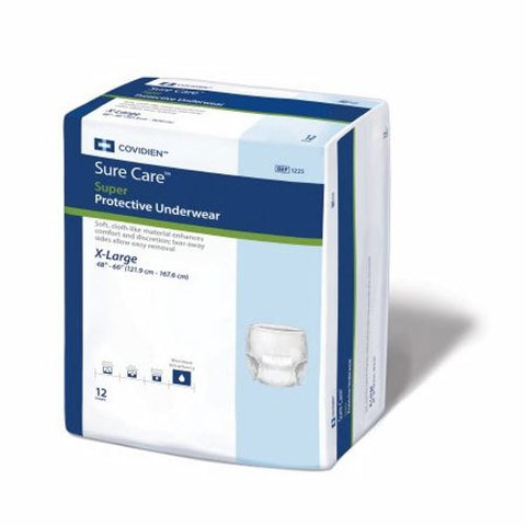 Cardinal, Unisex Adult Absorbent Underwear Pull On X-Large 1625R, Count of 12 Cardinal