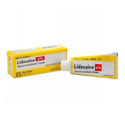 Patrin, Lidocaine 4% Topical Antiseptic Cream, 15 Grams Patrin