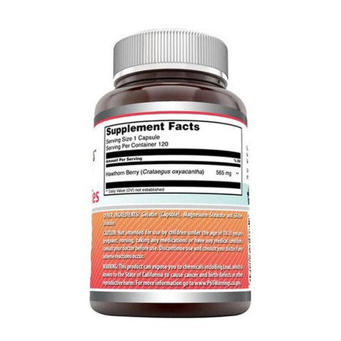 Amazing Nutrition, Amazing Formulas Hawthorn Berries, 565 mg, 120 Caps Amazing Nutrition