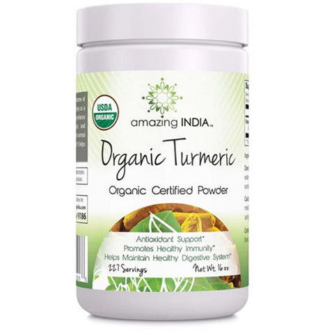 Amazing Nutrition, Amazing India Organic Turmeric Powder, 16 Oz Amazing Nutrition