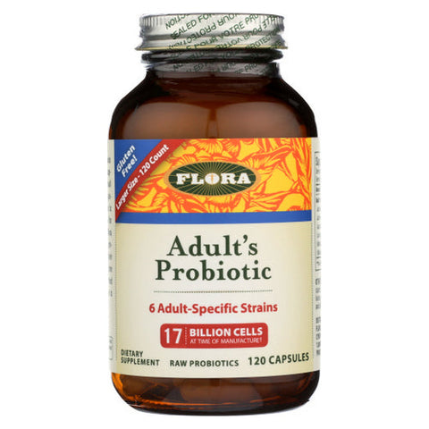 Flora, Adults Probiotic, 120 Caps Flora