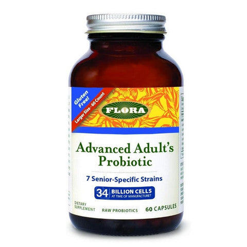 Flora, Adavanced Adult's Probiotic, 60 Caps Flora