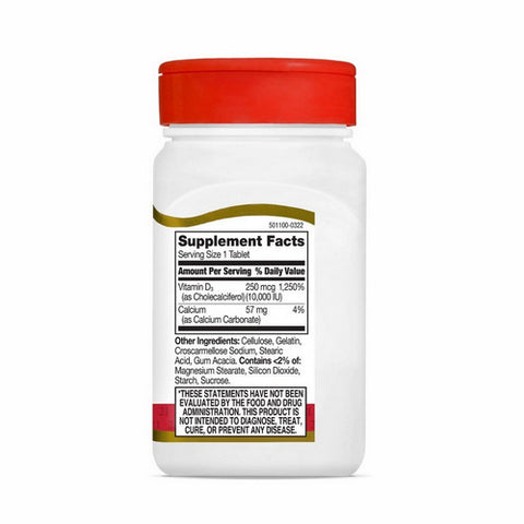 21st Century, Vitamin D3, 250 Mcg, 110 Tabs 21st Century