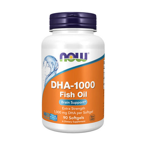 Now Foods, DHA-1000 Brain Support, 1000 mg, Extra Strength 90 Softgels Now Foods