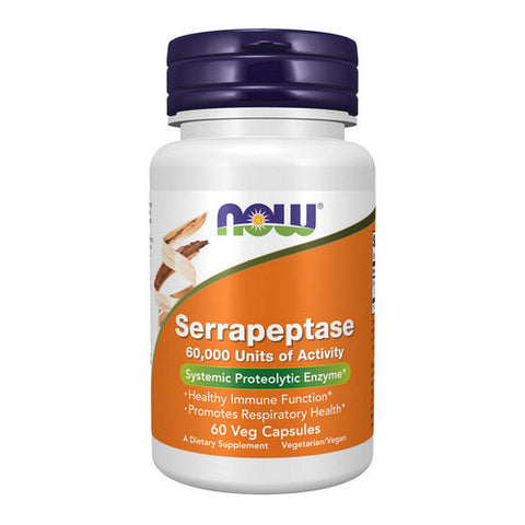 Now Foods, Serrapeptase, 60,000 Units, 60 Veg Caps Now Foods