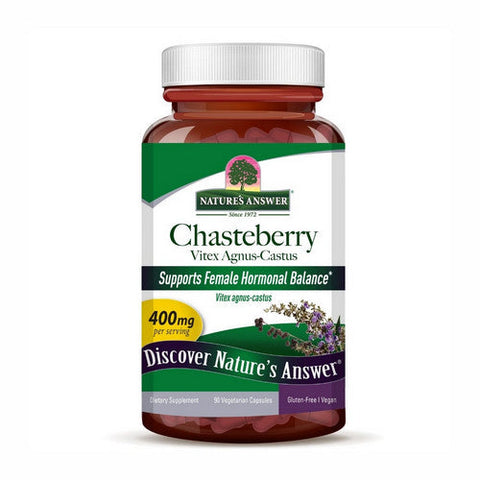 Nature's Answer, Chasteberry Vitex Agnus-Castus, 400 Mg, 90 Veg Caps